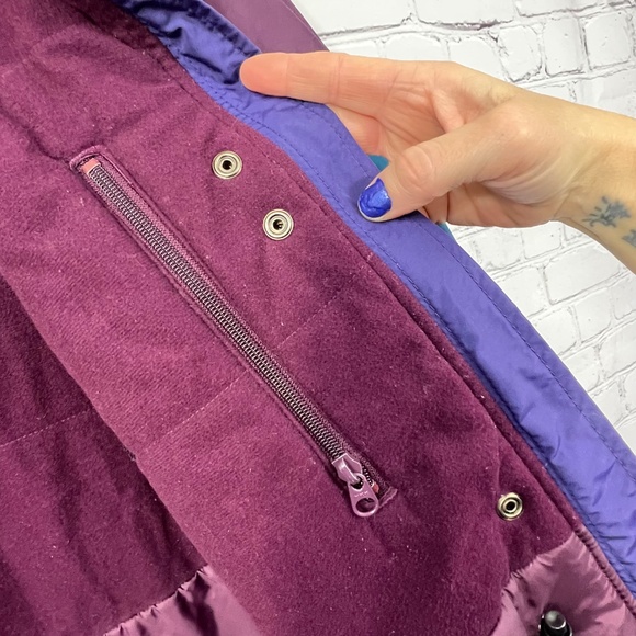 VINTAGE |•COLUMBIA•| 90s Oversize Double Drawstring Retro Jacket Size Medium - Picture 14 of 16